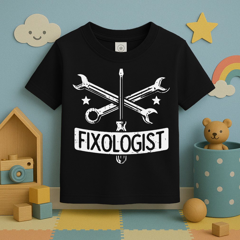 Fixologist Repair Car Technician Auto Mechanic Garage Toddler T-Shirt