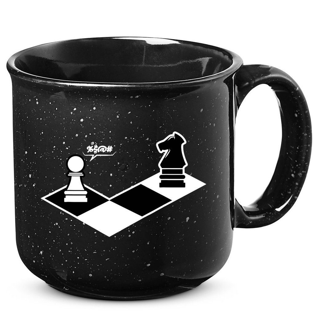 Funny Retro Chess Gift Chess-Player 15oz Campfire Ceramic Mug