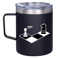 Funny Retro Chess Gift Chess-Player 12oz Stainless Steel Coffee Mug