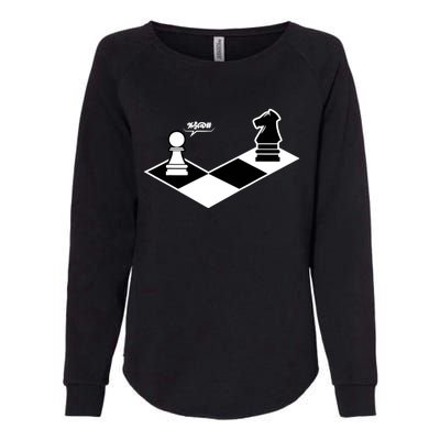 Funny Retro Chess Gift Chess-Player Womens California Wash Sweatshirt