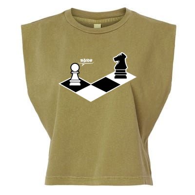 Funny Retro Chess Gift Chess-Player Garment-Dyed Women's Muscle Tee