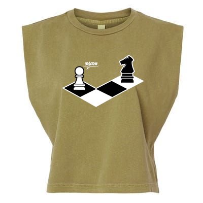 Funny Retro Chess Gift Chess-Player Garment-Dyed Women's Muscle Tee