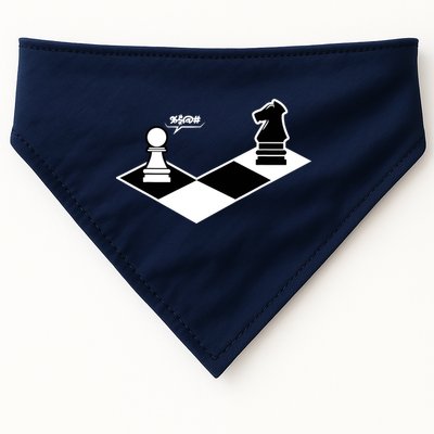 Funny Retro Chess Gift Chess-Player USA-Made Doggie Bandana