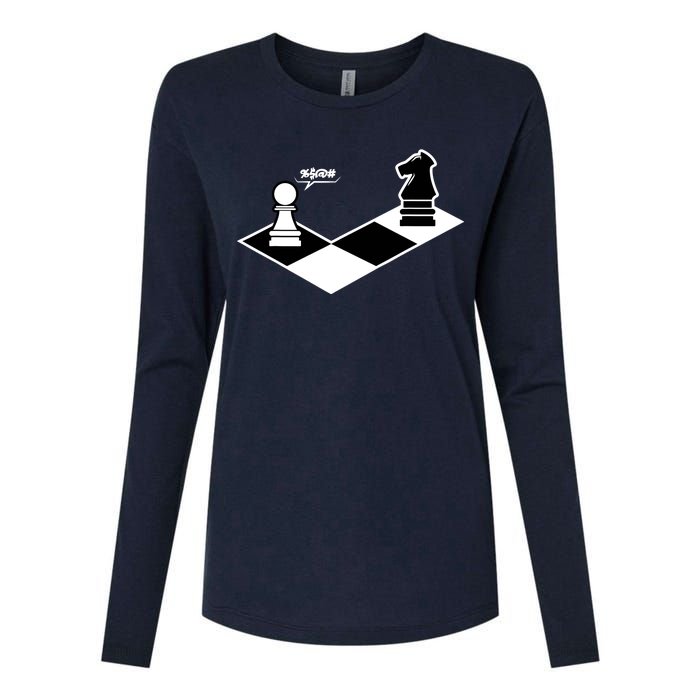 Funny Retro Chess Gift Chess-Player Womens Cotton Relaxed Long Sleeve T-Shirt