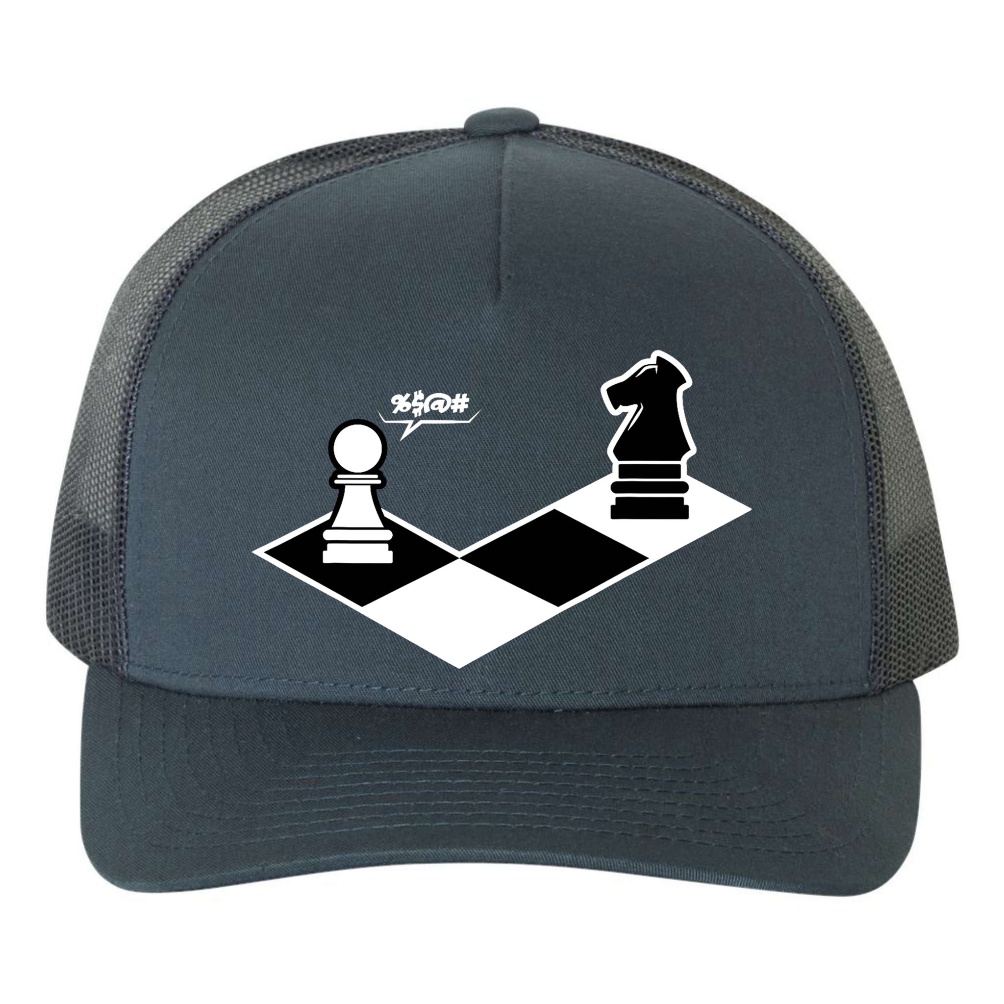 Funny Retro Chess Gift Chess-Player Yupoong Adult 5-Panel Trucker Hat
