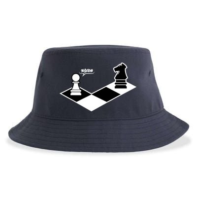Funny Retro Chess Gift Chess-Player Sustainable Bucket Hat