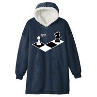 Funny Retro Chess Gift Chess-Player Hooded Wearable Blanket