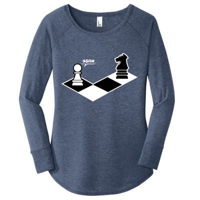 Funny Retro Chess Gift Chess-Player Women's Perfect Tri Tunic Long Sleeve Shirt