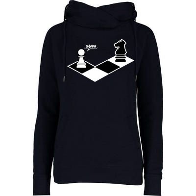 Funny Retro Chess Gift Chess-Player Womens Funnel Neck Pullover Hood