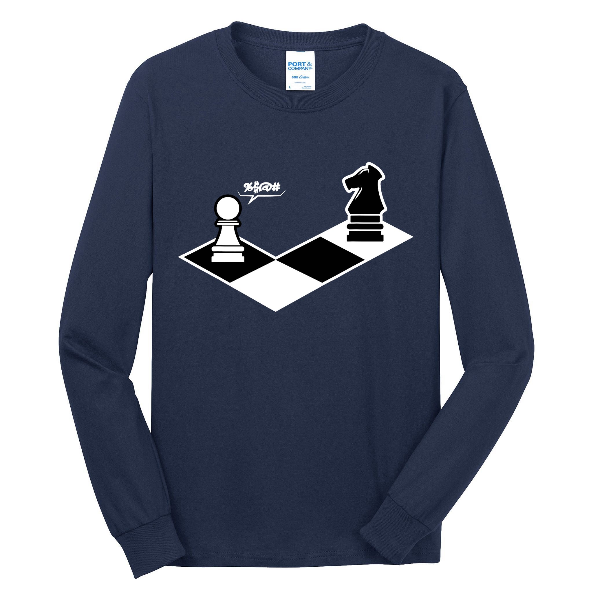 Funny Retro Chess Gift Chess-Player Tall Long Sleeve T-Shirt
