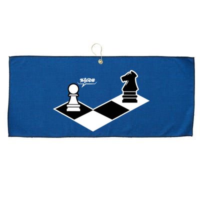 Funny Retro Chess Gift Chess-Player Large Microfiber Waffle Golf Towel