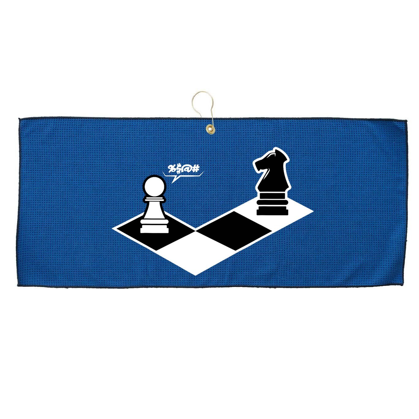 Funny Retro Chess Gift Chess-Player Large Microfiber Waffle Golf Towel