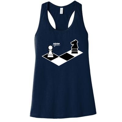 Funny Retro Chess Gift Chess-Player Women's Racerback Tank