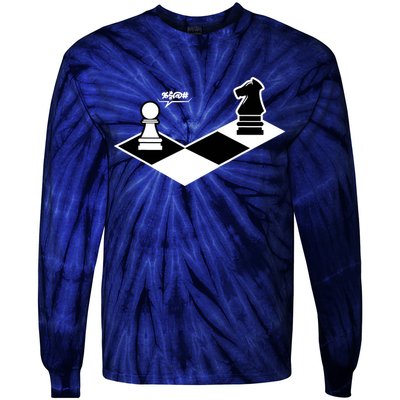 Funny Retro Chess Gift Chess-Player Tie-Dye Long Sleeve Shirt
