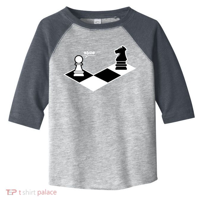 Funny Retro Chess Gift Chess-Player Toddler Fine Jersey T-Shirt