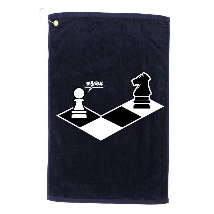 Funny Retro Chess Gift Chess-Player Golf Towel