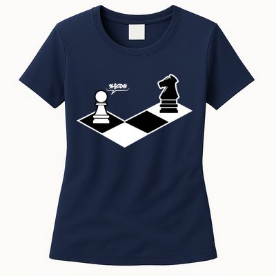 Funny Retro Chess Gift Chess-Player Womens T-Shirt