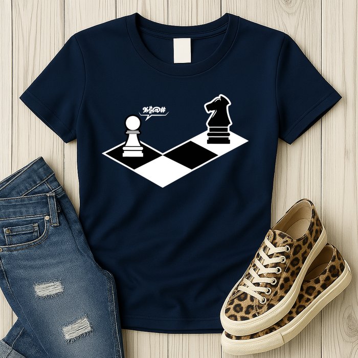Funny Retro Chess Gift Chess-Player Womens T-Shirt