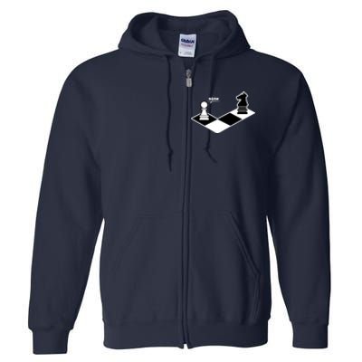 Funny Retro Chess Gift Chess-Player Full Zip Hoodie