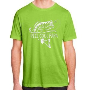 Funny Reel Cool Papa Fishing Dad Gifts Fathers Day Fisherman Fish Adult ChromaSoft Performance T-Shirt