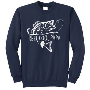 Funny Reel Cool Papa Fishing Dad Gifts Fathers Day Fisherman Fish Sweatshirt