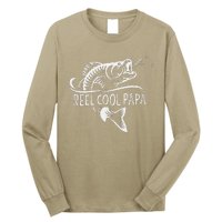 Funny Reel Cool Papa Fishing Dad Gifts Fathers Day Fisherman Fish Long Sleeve Shirt