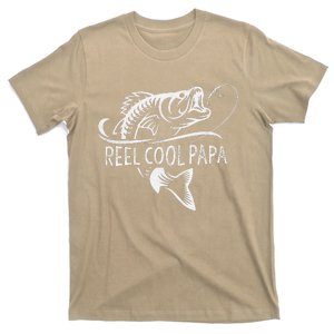 Funny Reel Cool Papa Fishing Dad Gifts Fathers Day Fisherman Fish T-Shirt