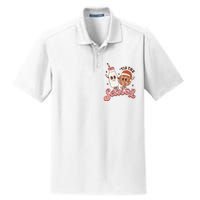 Festive Retro Christmas Milk and Cookie Season Dry Zone Grid Polo