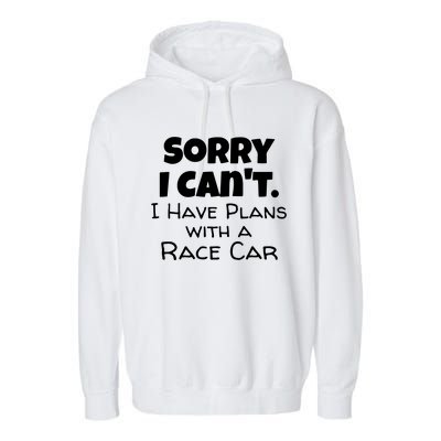 Funny Race Car Dirt Track Racing Lover Fan Garment-Dyed Fleece Hoodie