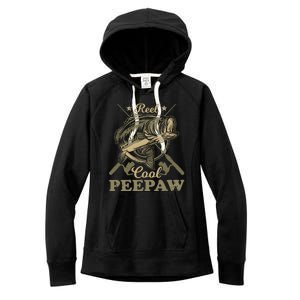 Fishing Reel Cool Pawpaw Father’s Day Gift Fisherman Women's Fleece Hoodie