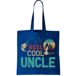 Fishing Reel Cool Uncle Father’S Day Gift Fisher Uncle Cool Gift Tote Bag