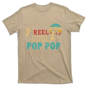 Fishing Reel Cool Pop Pop Father’s Day Gift For Fisherman T-Shirt