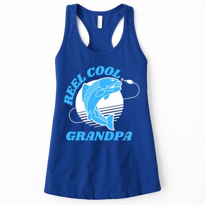 Funny Reel Cool Grandpa Fishing Fisherman Father's Day Gift Womens Tank Top
