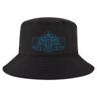 Formula Racing Car Drawing Racing Fan Mechanic Engineer Cool Comfort Performance Bucket Hat