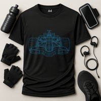 Formula Racing Car Drawing Racing Fan Mechanic Engineer Performance Shirt