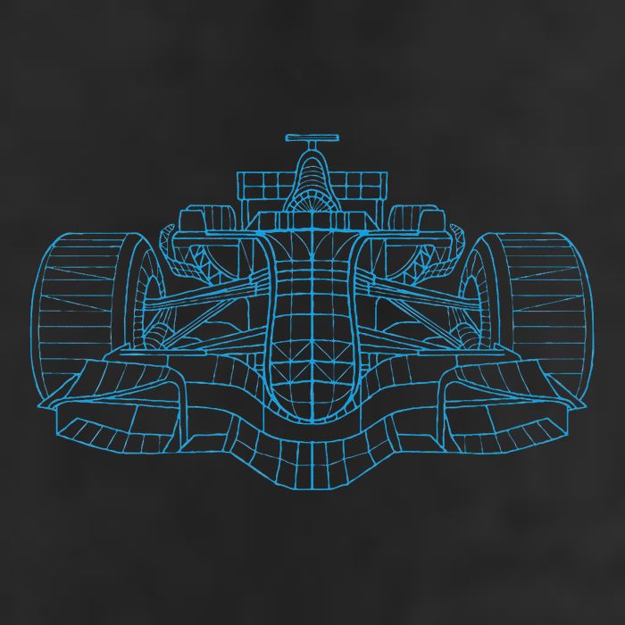 Formula Racing Car Drawing Racing Fan Mechanic Engineer Golf Towel