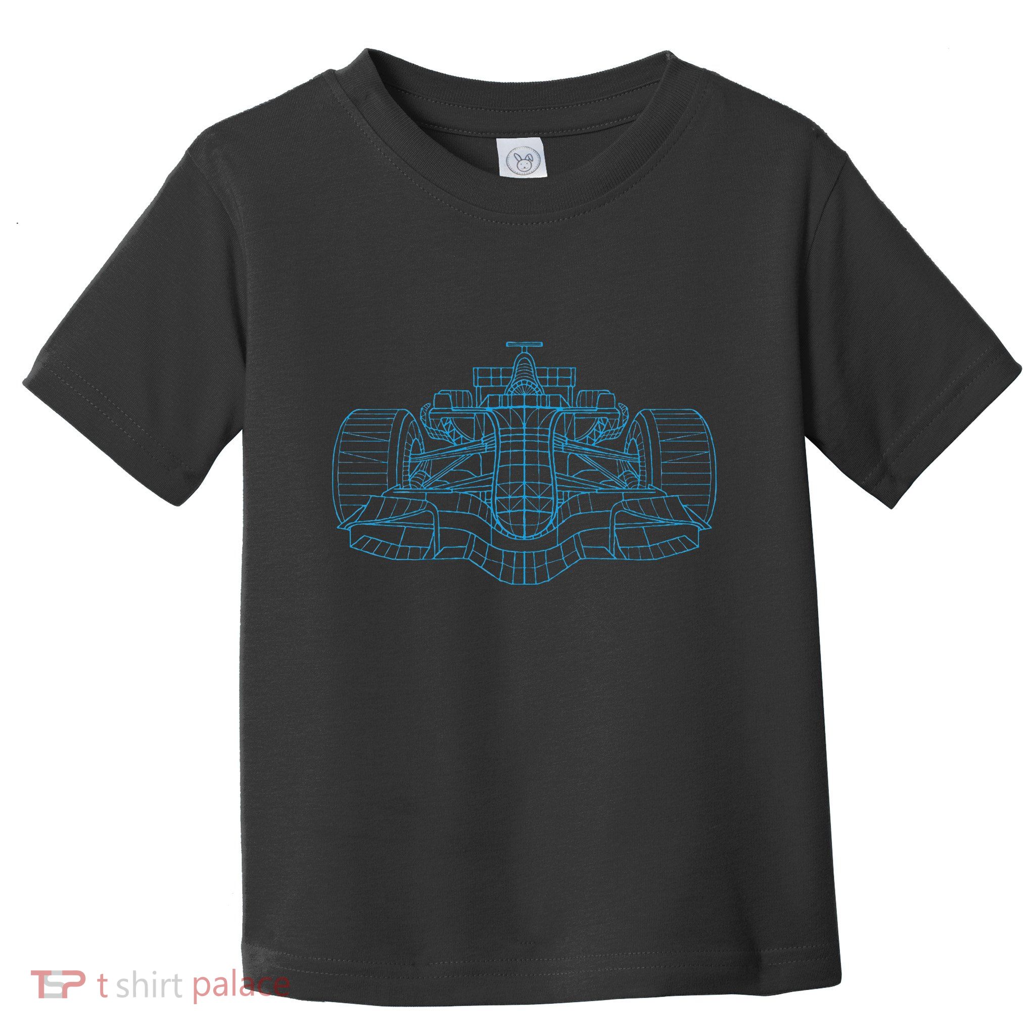 Formula Racing Car Drawing Racing Fan Mechanic Engineer Toddler T-Shirt
