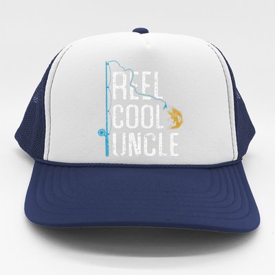 Fishing Reel Cool Uncle Father’s Day Gift Fisherman Uncle Trucker Hat