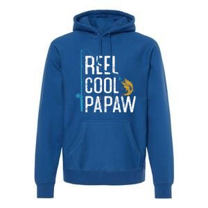 Fishing Reel Cool Papaw Father’S Day Gift Fisher Papaw Meaningful Gift Premium Hoodie