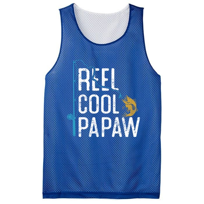 Fishing Reel Cool Papaw Father’S Day Gift Fisher Papaw Meaningful Gift Mesh Reversible Basketball Jersey Tank