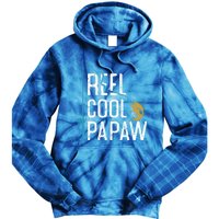 Fishing Reel Cool Papaw Father’S Day Gift Fisher Papaw Meaningful Gift Tie Dye Hoodie