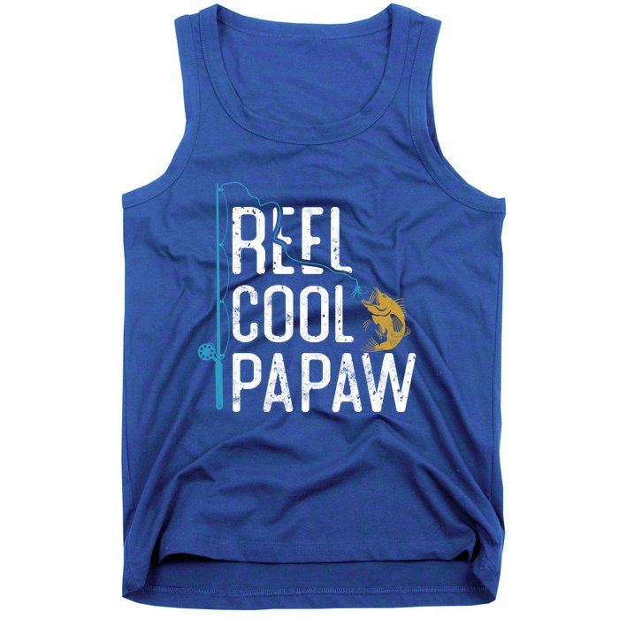 Fishing Reel Cool Papaw Father’S Day Gift Fisher Papaw Meaningful Gift Tank Top