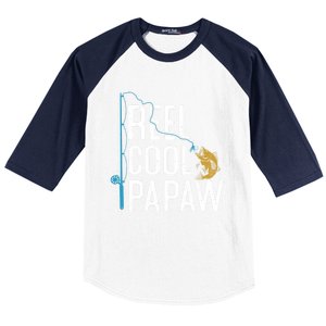 Fishing Reel Cool Papaw Father’S Day Gift Fisher Papaw Meaningful Gift Baseball Sleeve Shirt