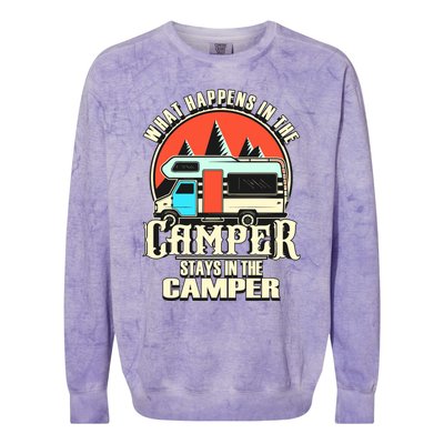 Funny Rv Camper Recreational Vehicle Van Life Camping Meaningful Gift Colorblast Crewneck Sweatshirt