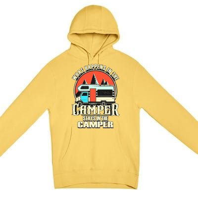 Funny Rv Camper Recreational Vehicle Van Life Camping Meaningful Gift Premium Pullover Hoodie