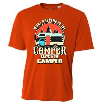 Funny Rv Camper Recreational Vehicle Van Life Camping Meaningful Gift Cooling Performance Crew T-Shirt