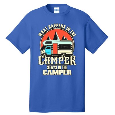 Funny Rv Camper Recreational Vehicle Van Life Camping Meaningful Gift Tall T-Shirt