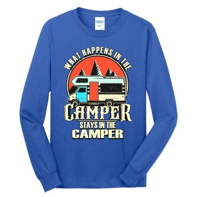 Funny Rv Camper Recreational Vehicle Van Life Camping Meaningful Gift Tall Long Sleeve T-Shirt