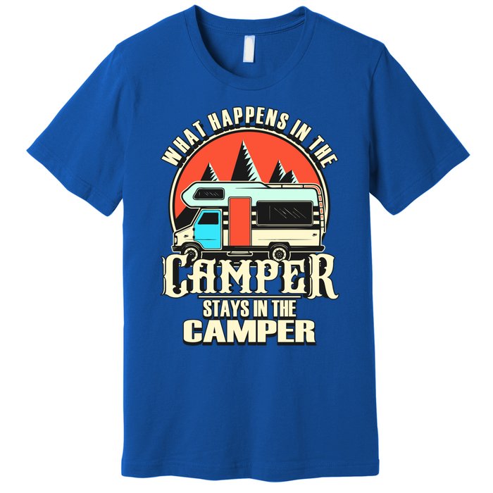 Funny Rv Camper Recreational Vehicle Van Life Camping Meaningful Gift Premium T-Shirt