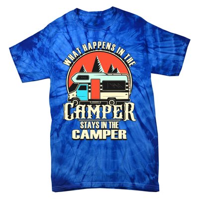 Funny Rv Camper Recreational Vehicle Van Life Camping Meaningful Gift Tie-Dye T-Shirt